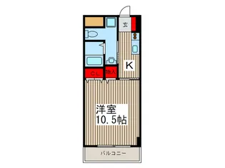 カンパヌ-ル1【6階】の間取り