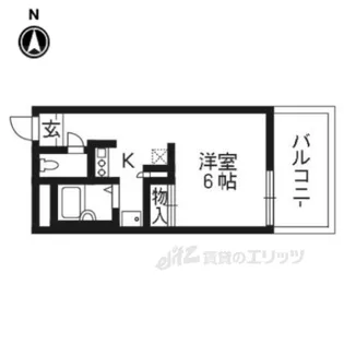 レオパレスEASTFIELD精華【2階】の間取り