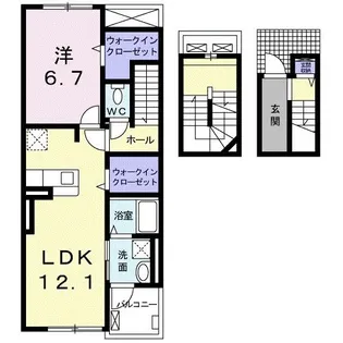 アイリス恵【3階】の間取り