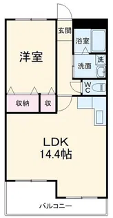 新田第5中島ハイツ【1階】の間取り
