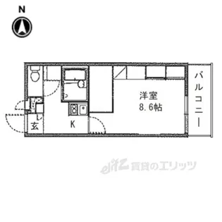 レオパレスサンシャインザコア【3階】の間取り