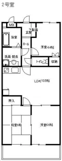 サントルベガ【1階】の間取り