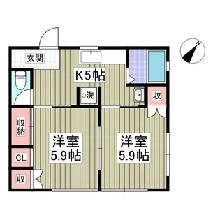 光ハイツ【1階】の間取り