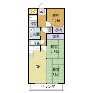 パークサイドヒルズ【4階】の間取り