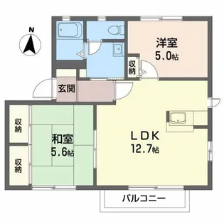 ディアスファミーユ A【2階】の間取り