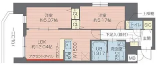 プレジオ西日暮里NORTH【6階】の間取り