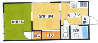 旭コーポ【2階】の間取り