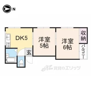 ボヌール香里園【3階】の間取り