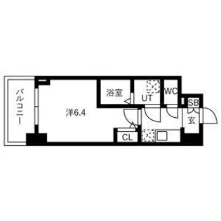 IWR大阪CREST TAPP【4階】の間取り