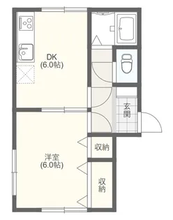 ハイツプラネット【1階】の間取り