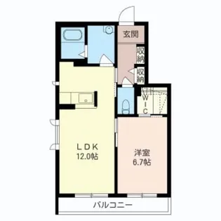 ラフェスタ湘南【3階】の間取り