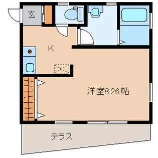 ラフォーレゆめが丘【1階】の間取り