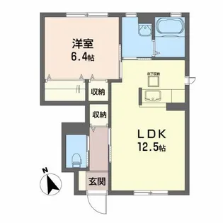 グランパルクK2【1階】の間取り