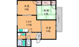 ハイツボナール【2階】の間取り