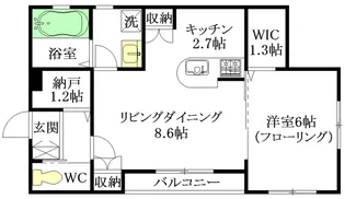 アウラ中野【3階】の間取り