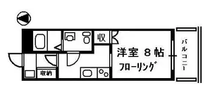 雄志レジデンス【2階】の間取り