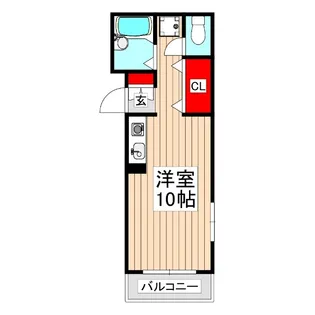 メション新座II【5階】の間取り