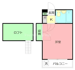 ヒルズ東海岸【1階】の間取り