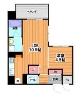 プレステージ七番館【6階】の間取り