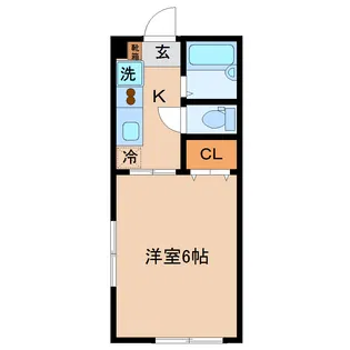 ヒルズウィーハイD棟【1階】の間取り