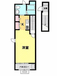 フェリオ津久野【2階】の間取り