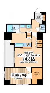 ネオマイム鶴見デュークレア弐番館【3階】の間取り