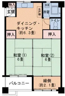 新豊里【3階】の間取り