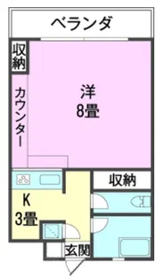 シティーヴィラ玉商(R)【3階】の間取り