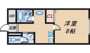 フェニックス豊中I【1階】の間取り