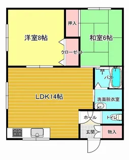 レークハイツ【1階】の間取り