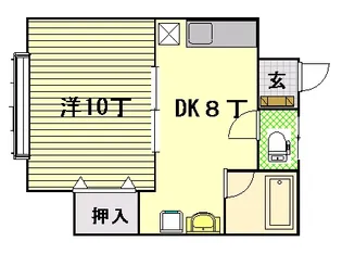 コーポ弘清【2階】の間取り