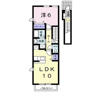 セントラルビレッジ B【2階】の間取り