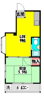 WESTヒルズ御堂【2階】の間取り