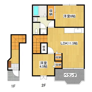 ロジュマン・ラフィネ【2階】の間取り