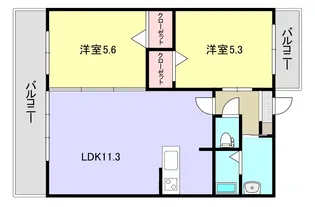 ジェットタワーズベイサイド【6階】の間取り