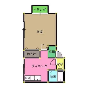 サニーハイツ【2階】の間取り