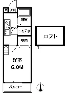 グロート松山【1階】の間取り