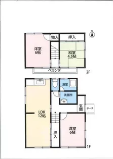 愛知県名古屋市名東区社台2【一戸建】の間取り