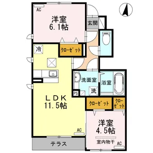 東京都練馬区石神井町7【アパート】の間取り