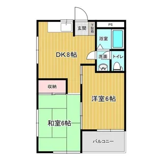 ハイツソフィアA【1階】の間取り