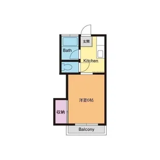 ハイム高橋【1階】の間取り