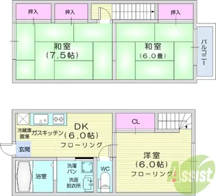 コーポエム【1階】の間取り
