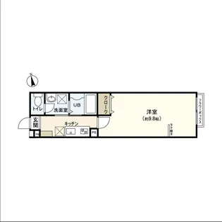 QUARTER富沢【1階】の間取り
