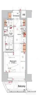 ハーモニーレジデンス亀戸EAST TOKYO【5階】の間取り