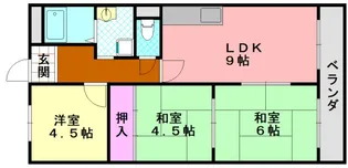 カーサ平野(ビス平野)【6階】の間取り