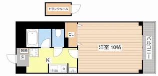 十一屋ブラウンシュガービル【6階】の間取り