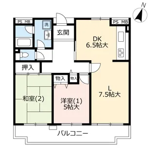 UR星が丘パークランドほおじろ台【4階】の間取り
