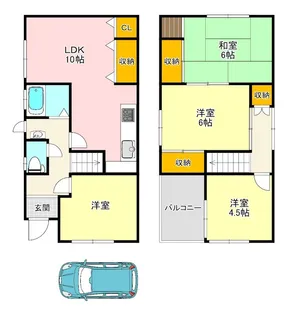 大阪府河内長野市高向【一戸建】の間取り