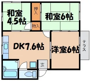 アーバン本庄【1階】の間取り