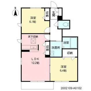 ボナール・K【1階】の間取り